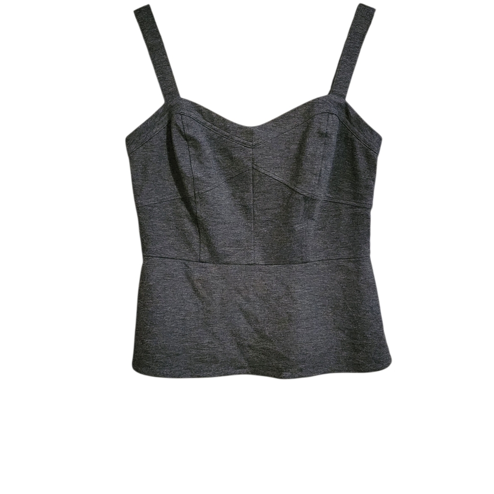 Cabi Gray Ponte Bustier Tank Top